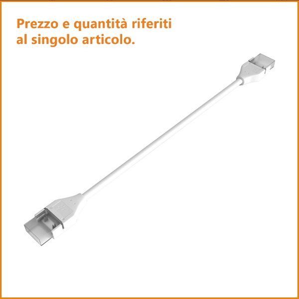 Cavo di giunzione con 2 connettori per strip led 230V